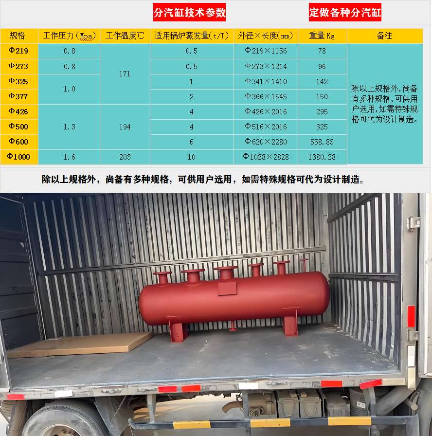东乡蒸汽分汽缸价格,分汽缸厂家,锅炉分汽缸